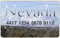 Nevada Card Number 4417 1234 5678 9112